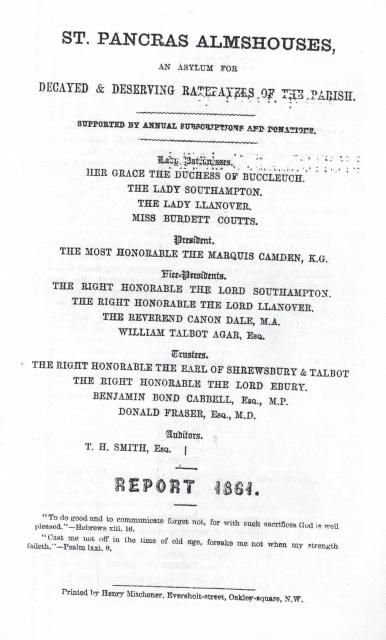 1. Report of 1861 Title Page